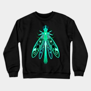 Geometric Ebony Jewelwing Damselfly Bug Crewneck Sweatshirt